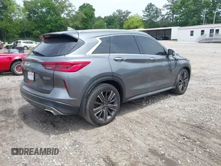 2021 Infiniti QX50 Luxe with VIN 3PCAJ5BA5MF111820, listed as a IAAI auction lot 42253133 with 46,206 mi miles and . Bid and sale history available at DreamBid. Image 4.
