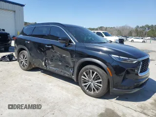 2023 Infiniti QX60 Autograph with VIN 5N1DL1HT1PC353994, listed as a Copart auction lot 46804205 with 22,876 mi miles and Salvage title. Bid and sale history available at DreamBid. Image 4.