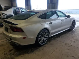 2018 Audi A7 Premium Plus with VIN WAUW3AFC1JN032336, listed as a Copart auction lot 58100635 with 36,976 mi miles and Salvage title. Bid and sale history available at DreamBid. Image 3.