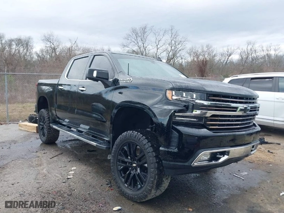 2020 Chevrolet Silverado 1500 High Country with VIN 3GCPWFEDXLG178011, listed as a IAAI auction lot 41684515 with 87,312 mi miles. Bid and sale history available at carsss.com. Image 1.