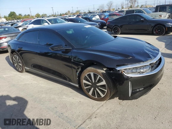 2023 Lucid Air Pure z VIN 50EA1PFA7PA007912, wystawiony jako Copart lot #51838045 z przebiegiem 16 661 mil mil oraz Szkody całkowita. Historia ofert i sprzedaży dostępna na DreamBid. Obrazek 4.