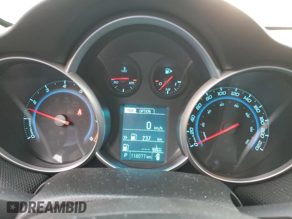 2014 Chevrolet Cruze 1LT with VIN 1G1PC5SB5E7267465, listed as a Copart auction lot 69096584 with 118,077 mi miles and Clean Title. Bid and sale history available at carsss.com. Image 9.