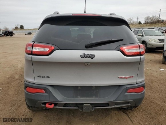 2016 Jeep Cherokee Trailhawk with VIN 1C4PJMBS4GW205443, listed as a Copart auction lot 50844155 with 67,856 mi miles and Salvage Title. Bid and sale history available at carsss.com. Image 6.