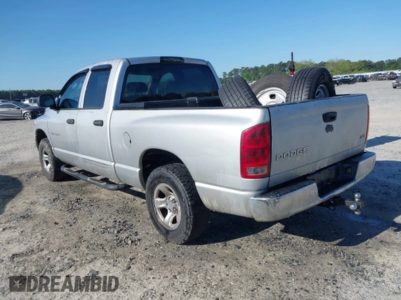 2005 Dodge 1500 SLT with VIN 1D7HA18N25S255563, listed as a IAAI auction lot 42025651 with 221,525 mi miles. Bid and sale history available at carsss.com. Image 3.