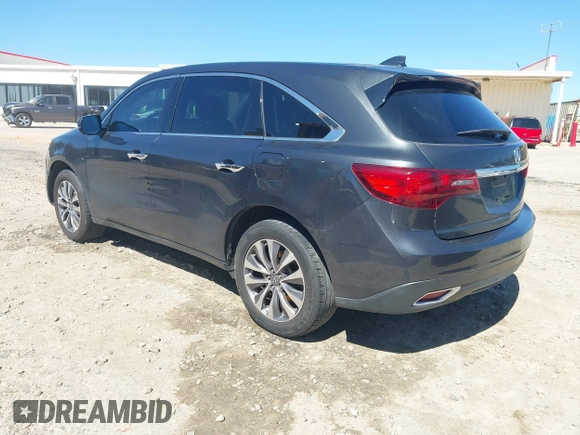 2015 Acura MDX Tech Pkg with VIN 5FRYD3H44FB002147, listed as a IAAI auction lot 41832079 with 1 mi miles. Bid and sale history available at carsss.com. Image 3.