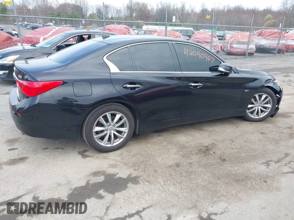 2016 Infiniti Q50 3.0t Premium with VIN JN1EV7AR7GM344539, listed as a IAAI auction lot 42040467 with 162,979 mi miles. Bid and sale history available at carsss.com. Image 13.