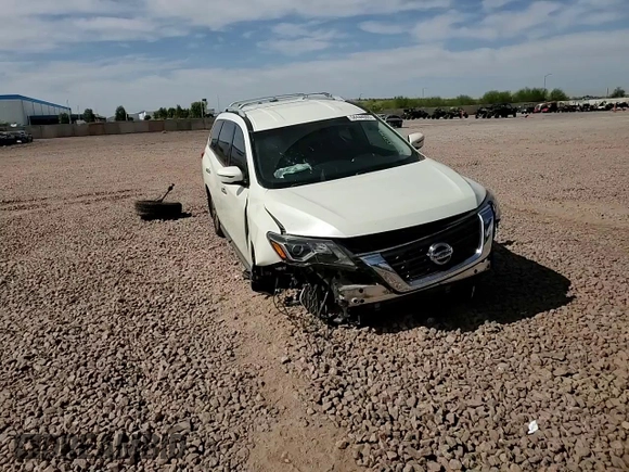 2017 Nissan Pathfinder SV z VIN 5N1DR2MN4HC657799, wystawiony jako Copart lot #58444065 z przebiegiem 90 473 mil mil oraz Szkoda całkowita • Salvage title. Historia ofert i sprzedaży dostępna na DreamBid. Obrazek 15.