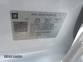 2018 Chevrolet Malibu LT with VIN 1G1ZD5ST9JF155654, listed as a IAAI auction lot 42554278 with 103,359 mi miles and . Bid and sale history available at DreamBid. Image 9.