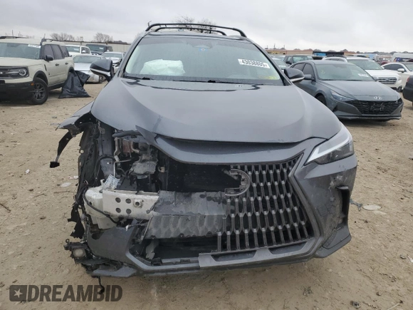 2022 Lexus NX with VIN JTJAGCEZ6N5003825, listed as a Copart auction lot 43038805 with 6,687 mi miles and Salvage Title. Bid and sale history available at carsss.com. Image 5.