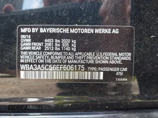 2014 BMW 3 Series 328i with VIN WBA3A5C56EF606175, listed as a IAAI auction lot 42211614 with 152,783 mi miles and . Bid and sale history available at DreamBid. Image 9.