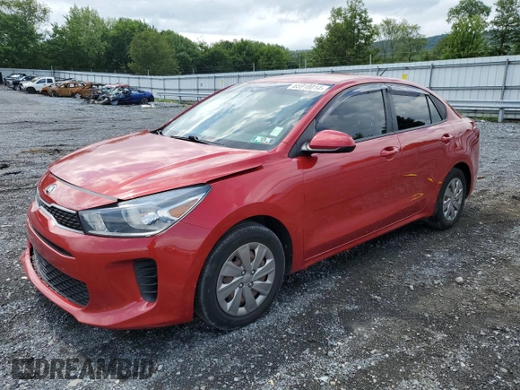 2019 Kia Rio S with VIN 3KPA24ABXKE208550, listed as a Copart auction lot 65918014 with 80,395 mi miles and Salvage Title. Bid and sale history available at carsss.com. Image 1.