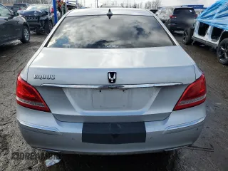 2013 Hyundai Equus Signature with VIN KMHGH4JH8DU058788, listed as a Copart auction lot 46627145 with 80,753 mi miles and Salvage Title. Bid and sale history available at DreamBid. Image 6.