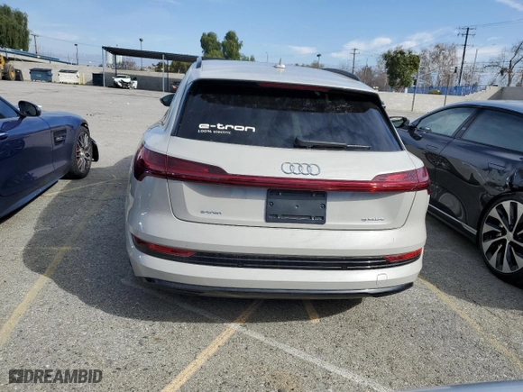 2021 Audi e-tron Premium Plus with VIN WA1LAAGE0MB005804, listed as a Copart auction lot 42646673 with 6,023 mi miles. Bid and sale history available at carsss.com. Image 6.