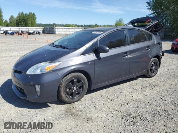 2013 Toyota Prius One with VIN JTDKN3DU8D5641995, listed as a Copart auction lot 55782455 with 137,060 mi miles and Salvage Title. Bid and sale history available at DreamBid. Image 1.
