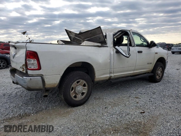 2021 Ram 2500 Tradesman with VIN 3C6UR5CJ8MG678335, listed as a Copart auction lot 74897554 with 75,968 mi miles and Salvage Title. Bid and sale history available at carsss.com. Image 3.