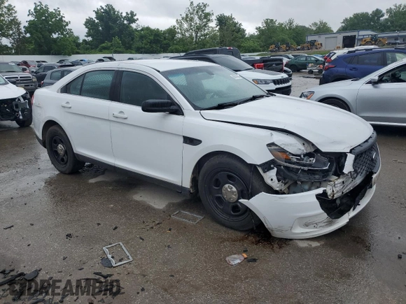2017 Ford Police Interceptor with VIN 1FAHP2L86HG145032, listed as a Copart auction lot 60970945 with 109,098 mi miles and Salvage title. Bid and sale history available at DreamBid. Image 4.
