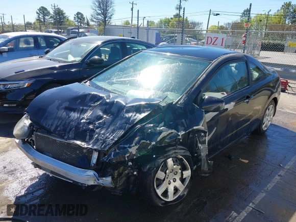 2008 Honda Civic Cpe LX with VIN 2HGFG12638H507836, listed as a IAAI auction lot 41811093 with 1 mi miles. Bid and sale history available at carsss.com. Image 17.