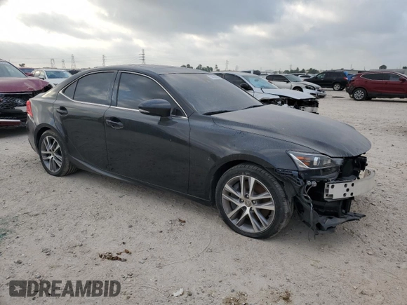 2019 Lexus IS with VIN JTHBA1D23K5092328, listed as a Copart auction lot 53528815 with 34,245 mi miles and Salvage Title. Bid and sale history available at carsss.com. Image 4.