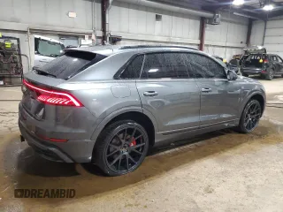 2019 Audi Q8 Premium Plus with VIN WA1EVAF1XKD004270, listed as a Copart auction lot 61906285 with 106,784 mi miles and Salvage title. Bid and sale history available at DreamBid. Image 3.