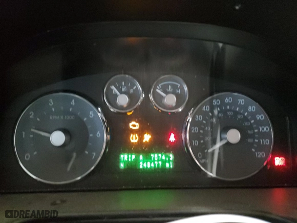 2008 Mercury Milan Premier with VIN 3MEHM08188R662665, listed as a Copart auction lot 45343885 with 248,477 mi miles and Salvage Title. Bid and sale history available at carsss.com. Image 9.