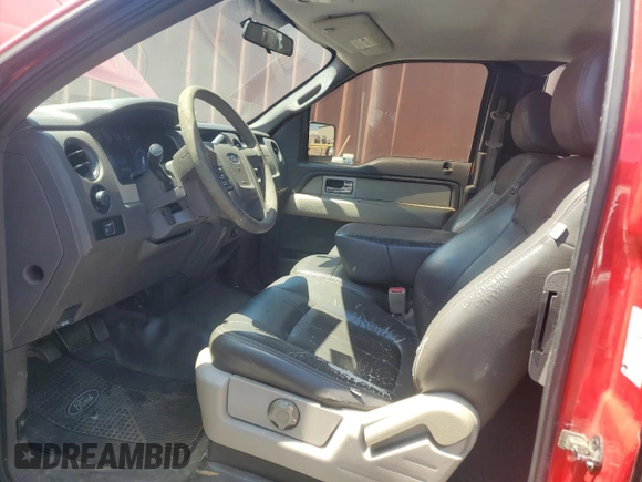 2010 Ford F-150 XL with VIN 1FTEX1CW3AFA21897, listed as a Copart auction lot 58000025 with 245,642 mi miles and Salvage title. Bid and sale history available at DreamBid. Image 7.