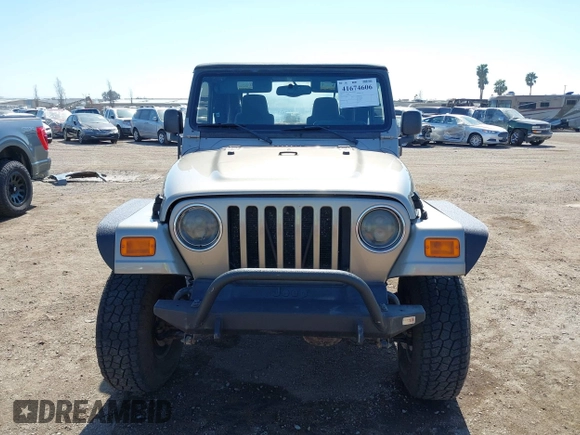 2005 Jeep Wrangler Sport with VIN 1J4FA49S65P342497, listed as a IAAI auction lot 41674606 with 123,457 mi miles. Bid and sale history available at carsss.com. Image 12.