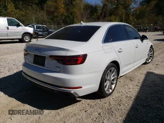 2019 Audi A4 Premium Plus with VIN WAUENAF45KA032539, listed as a Copart auction lot 58168042 with 0 mi miles. Bid and sale history available at carsss.com. Image 4.