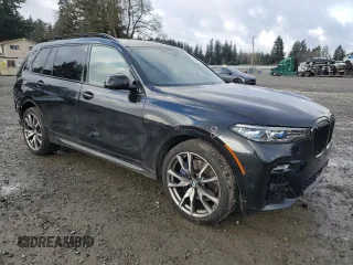 2022 BMW X7 M50i with VIN 5UXCX6C01N9L57177, listed as a Copart auction lot 88522035 with 33,031 mi miles and Salvage Title. Bid and sale history available at carsss.com. Image 4.