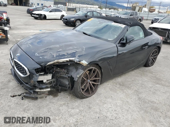 2019 BMW Z4 sDrive30i with VIN WBAHF3C54KWW42809, listed as a Copart auction lot 45155744 with 0 mi miles. Bid and sale history available at carsss.com. Image 1.