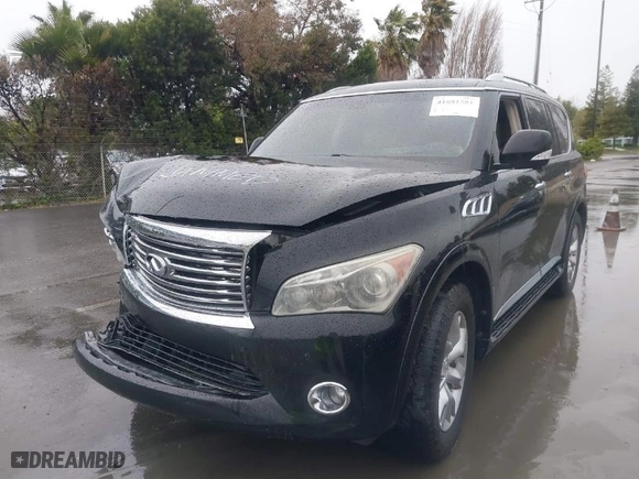 2011 Infiniti QX56 7-passenger with VIN JN8AZ2NE1B9001378, listed as a IAAI auction lot 41681581 with NaN miles. Bid and sale history available at carsss.com. Image 2.