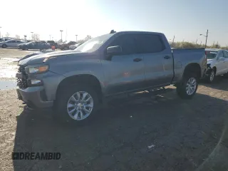 2021 Chevrolet Silverado 1500 Custom with VIN 3GCPWBEK4MG428142, listed as a Copart auction lot 52232105 with 51,129 mi miles and Salvage Title. Bid and sale history available at DreamBid. Image 1.