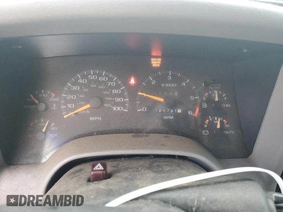 1997 GMC Jimmy SLS with VIN 1GKDT13WXV2563104, listed as a Copart auction lot 86317834 with 121,791 mi miles and Salvage Title. Bid and sale history available at carsss.com. Image 9.