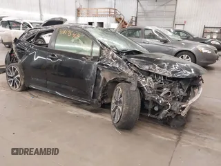 2019 Toyota Corolla Hatchback SE with VIN JTNK4RBE0K3011264, listed as a IAAI auction lot 41814543 with 1 mi miles. Bid and sale history available at carsss.com. Image 1.