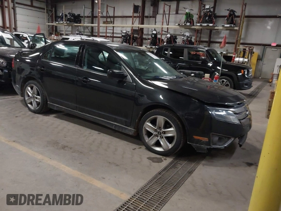 2012 Ford Fusion SPORT with VIN 3FAHP0DC9CR384812, listed as a IAAI auction lot 41506693 with 169,545 mi miles. Bid and sale history available at carsss.com. Image 1.