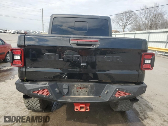 2020 Jeep Gladiator Overland z VIN 1C6HJTFG4LL137667, wystawiony jako Copart lot #49980295 z przebiegiem 49 016 mil mil oraz Szkoda całkowita • Salvage title. Historia ofert i sprzedaży dostępna na DreamBid. Obrazek 6.