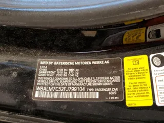 2015 BMW Z4 sDrive35i with VIN WBALM7C52FJ799104, listed as a Copart auction lot 88354535 with 56,560 mi miles and Salvage Title. Bid and sale history available at carsss.com. Image 12.