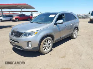 2014 Kia Sorento EX with VIN 5XYKUDA72EG543707, listed as a IAAI auction lot 42045776 with 83,700 mi miles. Bid and sale history available at carsss.com. Image 2.