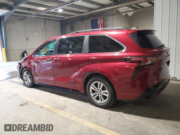 2021 Toyota Sienna XSE with VIN 5TDDSKFC4MS004368, listed as a Copart auction lot 63181665 with 53,657 mi miles and Salvage title. Bid and sale history available at DreamBid. Image 2.