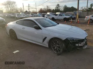 2019 BMW 8 Series M850i xDrive with VIN WBABC4C59KBU96564, listed as a Copart auction lot 79454194 with Not Provided miles and Salvage Title. Bid and sale history available at carsss.com. Image 4.