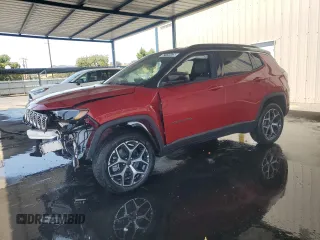 2025 Jeep Compass Limited with VIN 3C4NJDCN7ST600361, listed as a Copart auction lot 62114475 with 180 mi miles and Salvage title. Bid and sale history available at DreamBid. Image 1.