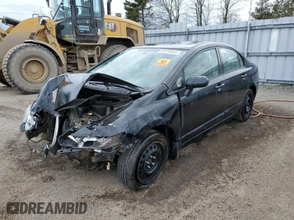 2011 Honda Civic LX-S z VIN 2HGFA1F65BH003775, wystawiony jako Copart lot #56134845 z przebiegiem Nie podano mil oraz Szkoda całkowita • Salvage title. Historia ofert i sprzedaży dostępna na DreamBid. Obrazek 1.
