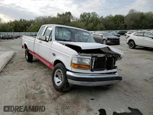 1992 Ford F-150 with VIN 1FTEX15N5NKA30134, listed as a Copart auction lot 76131814 with 213,258 mi miles and Salvage Title. Bid and sale history available at carsss.com. Image 11.