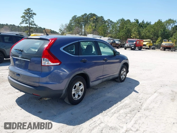 2014 Honda CR-V LX with VIN 2HKRM3H36EH555640, listed as a IAAI auction lot 41870403 with 214,882 mi miles. Bid and sale history available at carsss.com. Image 4.