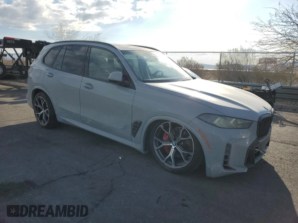 2025 BMW X5 sDrive40i with VIN 5UX13EU09S9X71671, listed as a Copart auction lot 42515055 with 2,695 mi miles and Salvage Title. Bid and sale history available at carsss.com. Image 4.