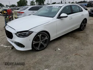 2024 Mercedes-Benz C 300 z VIN W1KAF4GB0RR199776, wystawiony jako Copart lot #59627155 z przebiegiem 7 248 mil mil oraz Szkoda całkowita • Salvage title. Historia ofert i sprzedaży dostępna na DreamBid. Obrazek 1.