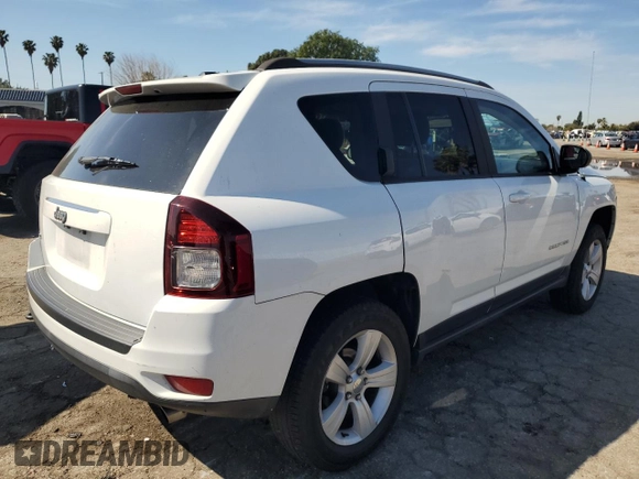 2016 Jeep Compass Sport with VIN 1C4NJDBB4GD511836, listed as a Copart auction lot 49989595 with 106,850 mi miles and Salvage Title. Bid and sale history available at carsss.com. Image 3.