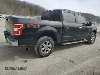 2018 Ford F-150 XL with VIN 1FTEW1E59JFA28618, listed as a Copart auction lot 49888255 with 114,630 mi miles and Salvage Title. Bid and sale history available at carsss.com. Image 3.