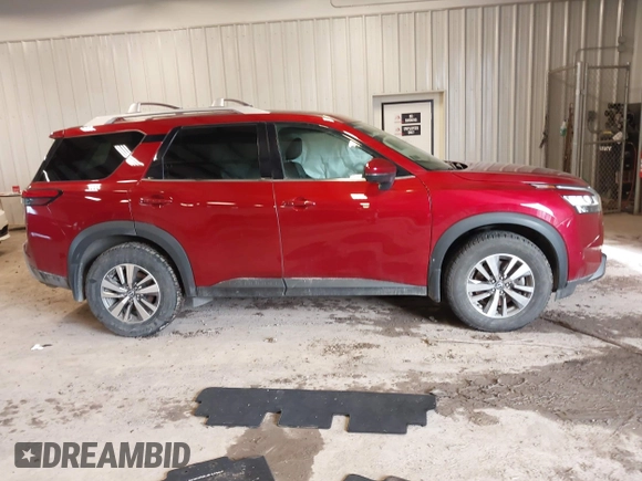 2023 Nissan Pathfinder SL with VIN 5N1DR3CC2PC211803, listed as a IAAI auction lot 41176614 with 38,811 mi miles and . Bid and sale history available at DreamBid. Image 13.