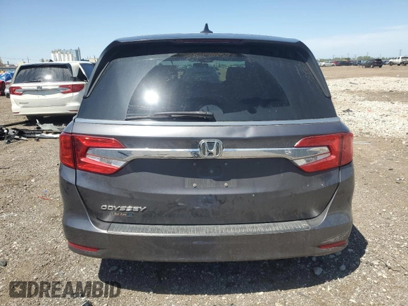 2019 Honda Odyssey EX with VIN 5FNRL6H50KB040732, listed as a Copart auction lot 57309715 with 109,399 mi miles and Salvage title. Bid and sale history available at DreamBid. Image 6.