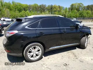2010 Lexus RX 450h with VIN JTJBC1BA8A2012105, listed as a Copart auction lot 54835615 with 193,740 mi miles and Salvage title. Bid and sale history available at DreamBid. Image 3.